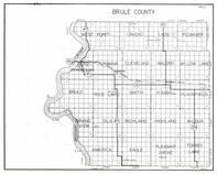 Brule County, West Point, Union, Lyon, Plummer, Chamberlain, Cleveland, Waldro, Willow Lake, South Dakota State Atlas 1930c